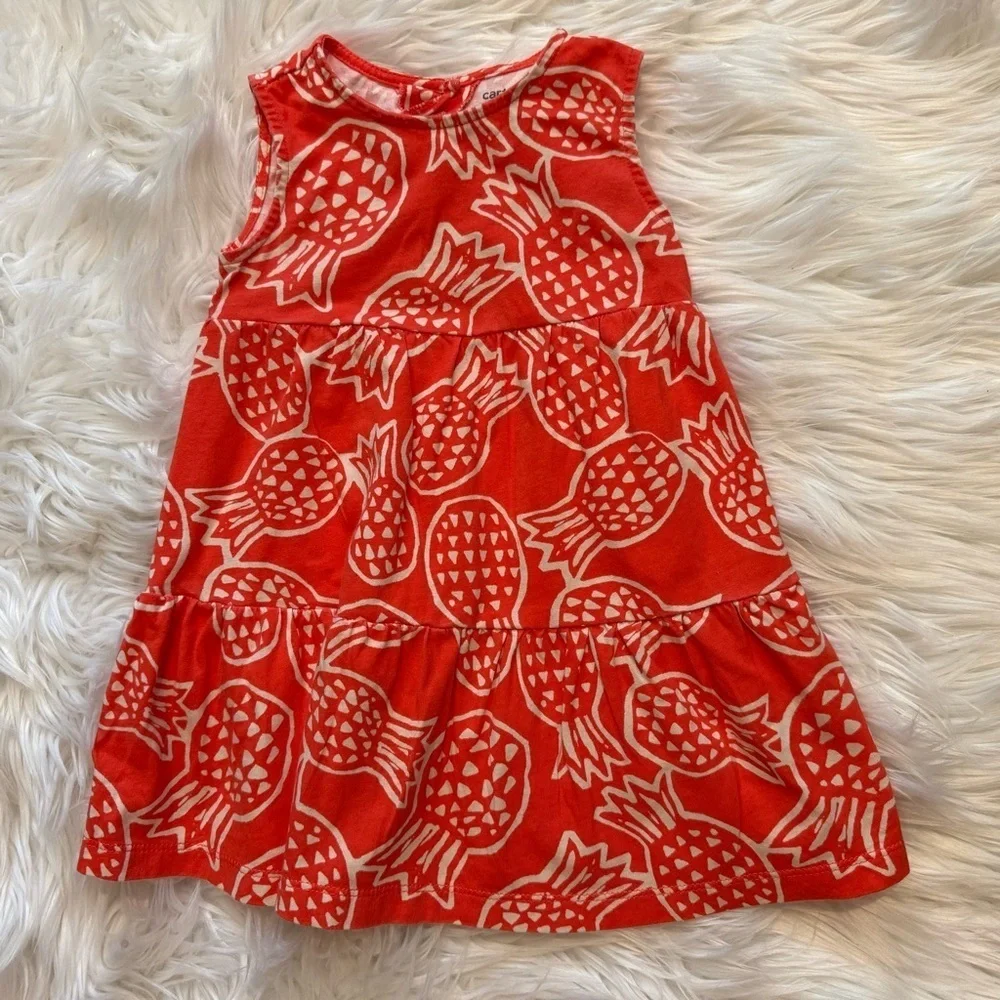 Carter’s‎ Baby Girl Pineapple Print Dress Size 18 Months